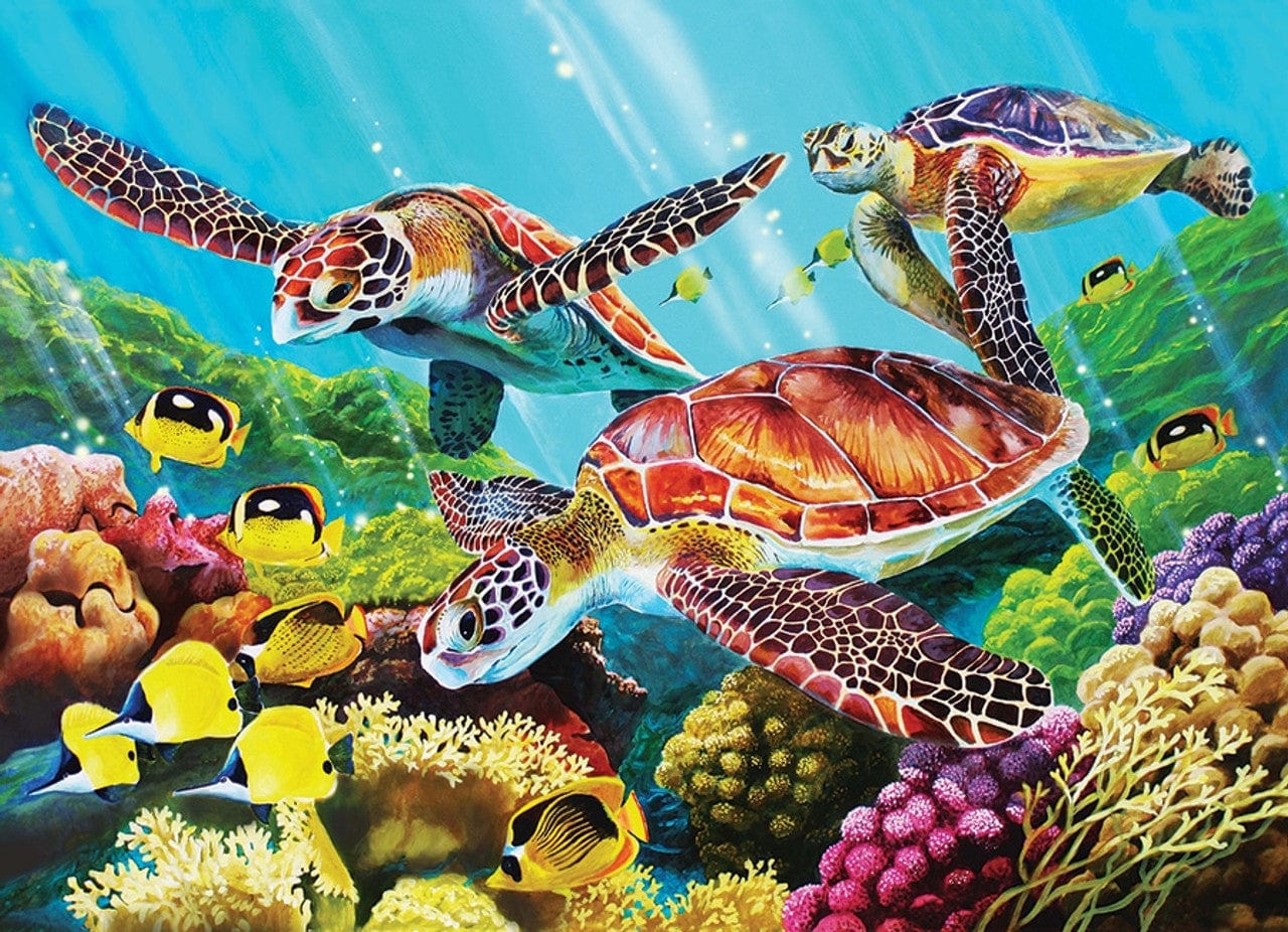 The Sea Turtles Jigsaw Puzzle, Whimsical Jigsaw Puzzle, Autism Toys For Kids, Adults