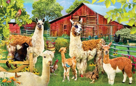 Alpacas In The Farm Jigsaw Puzzle, Autism Toys For Kids, Adults