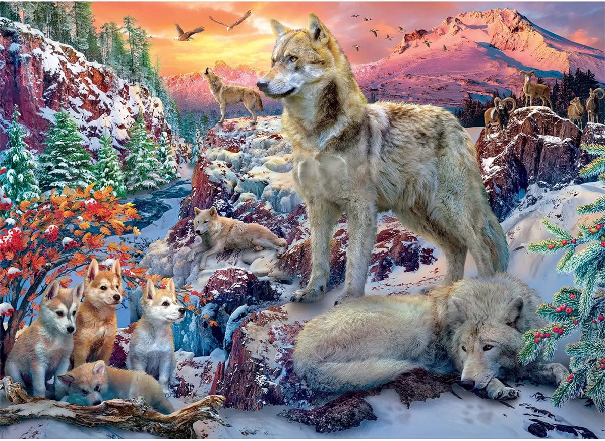 Winter Wolf Jigsaw Puzzle, Whimsical Jigsaw Puzzle, Autism Toys For Kids, Adults