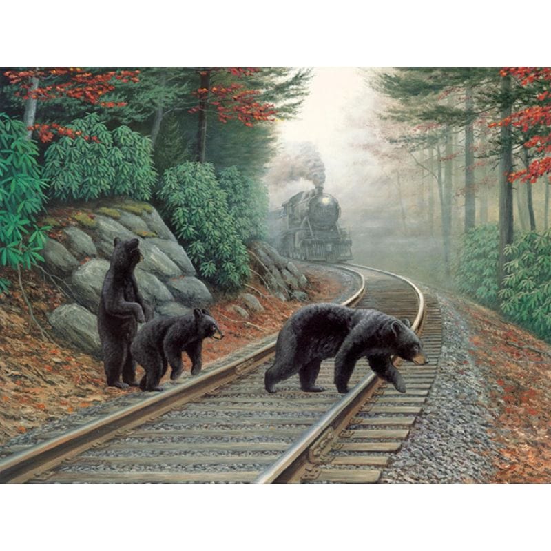 Bear Tracks Jigsaw Puzzle, Autism Toys For Kids, Adults, Whimsical Jigsaw Puzzle