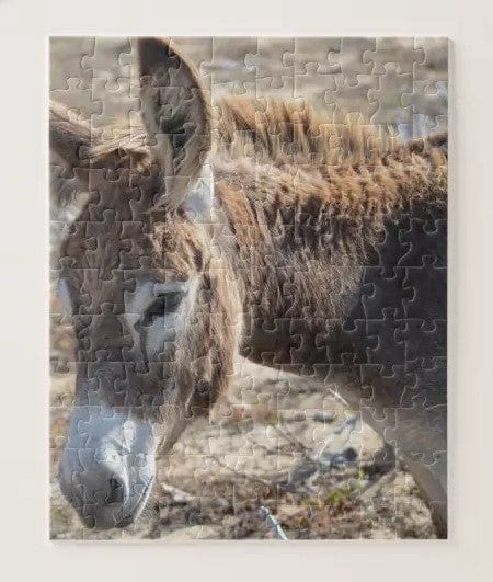 Adorable Donkey Jigsaw Puzzle, Autism Toys For Kids, Adults