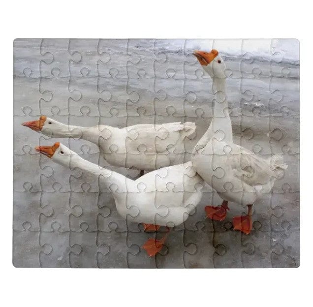 Geese White Goose Jigsaw Puzzle, Autism Toys For Kids, Adults