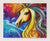 Beautiful Rainbow Horse Portrait Jigsaw Puzzle, Autism Toys For Kids, Adults