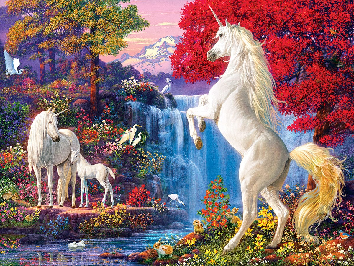 Unicorn Paradise Dream World Jigsaw Puzzle, Whimsical Jigsaw Puzzle, Autism Toys For Kids, Adults