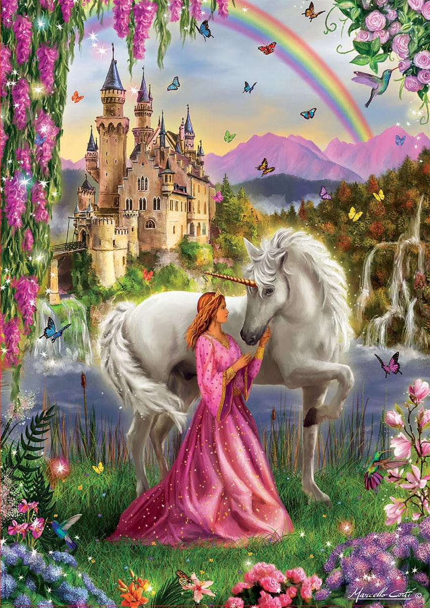 Fairy And Unicorn Paradise Jigsaw Puzzle, Autism Toys For Kids, Adults, Whimsical Jigsaw Puzzle