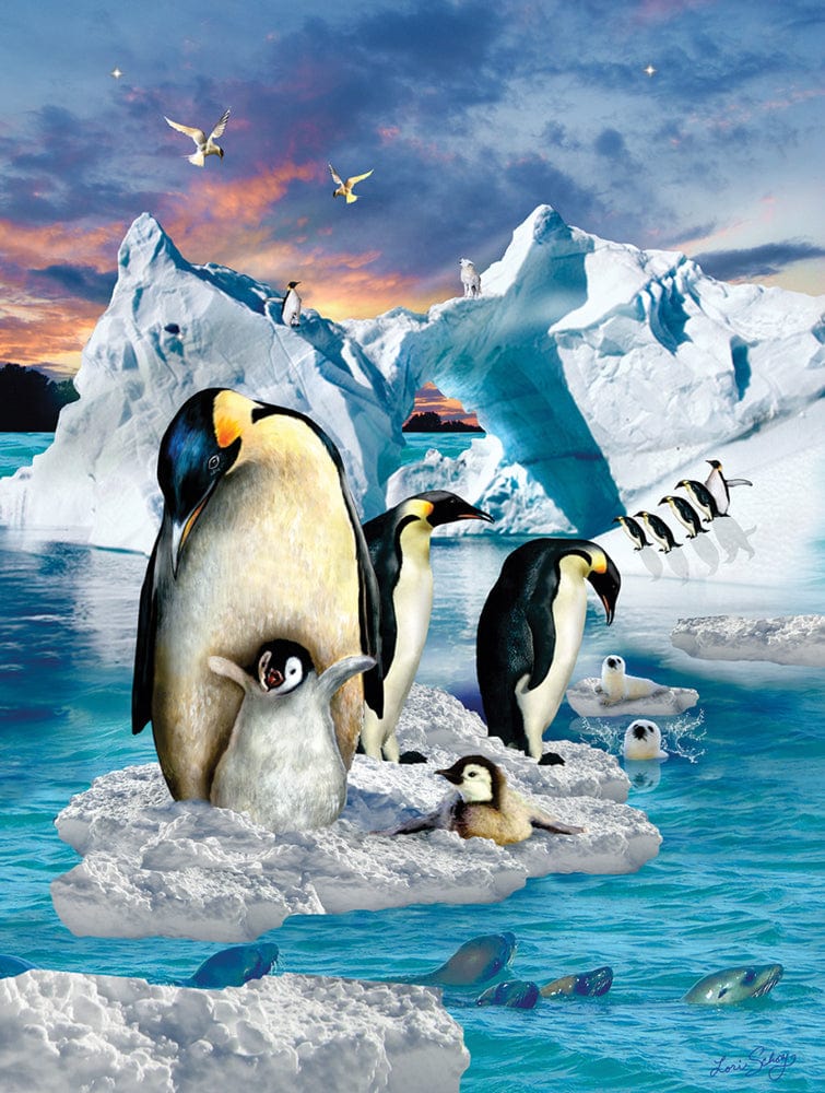 Penguin Colony Jigsaw Puzzle, Autism Toys For Kids, Adults