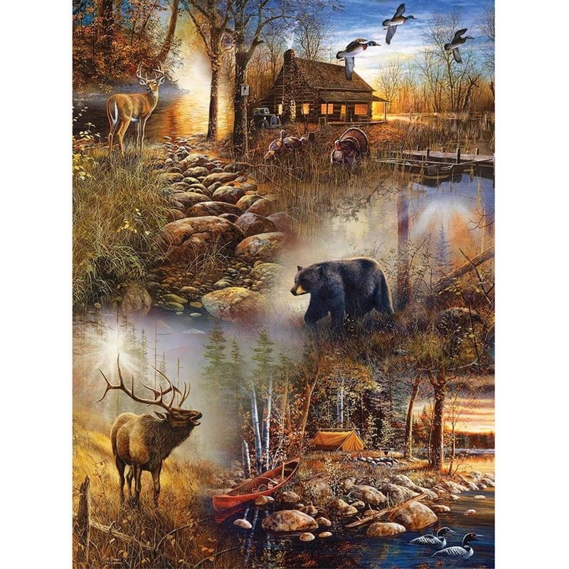 Forest Collage Jigsaw Puzzle, Autism Toys For Kids, Adults, Whimsical Jigsaw Puzzle, Mystery Jigsaw Puzzles