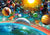 Cosmic Planets Soloar System Jigsaw Puzzle, Autism Toys For Kids, Adults, Whimsical Jigsaw Puzzle