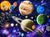 Planets of the Solar System Jigsaw Puzzle, Autism Toys For Kids, Adults, Whimsical Jigsaw Puzzle