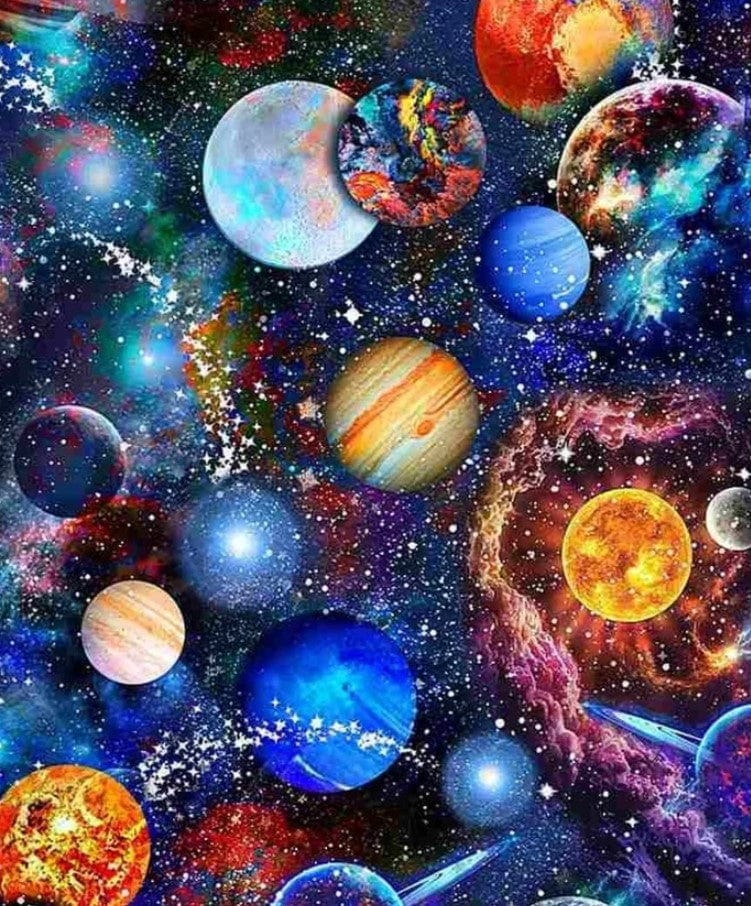 Galaxy Planet Solar System Jigsaw Puzzle, Autism Toys For Kids, Adults, Whimsical Jigsaw Puzzle