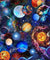 Galaxy Planet Solar System Jigsaw Puzzle, Autism Toys For Kids, Adults, Whimsical Jigsaw Puzzle