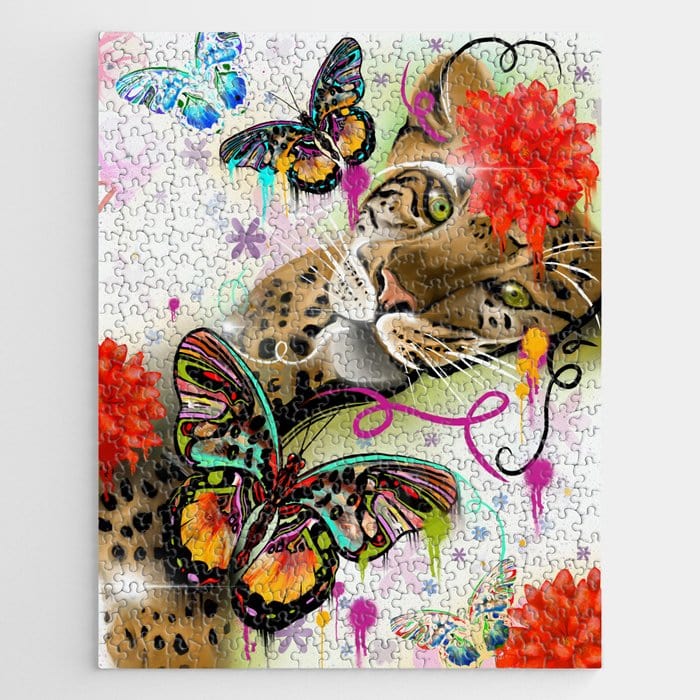 Butterflys Inner Leopard Butterfly Jigsaw Puzzle, Autism Toys For Kids, Adults