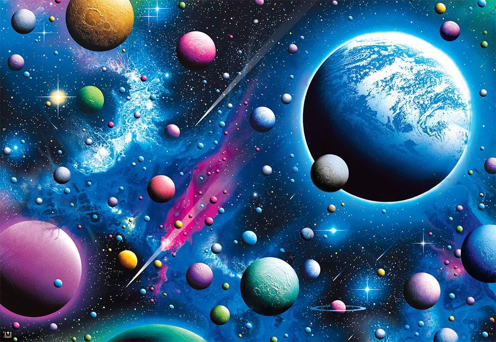 Space Planet Soloar System Jigsaw Puzzle, Whimsical Jigsaw Puzzle, Autism Toys For Kids, Adults