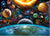 The Universe Galaxy Planet Solar System Jigsaw Puzzle, Whimsical Jigsaw Puzzle, Autism Toys For Kids, Adults