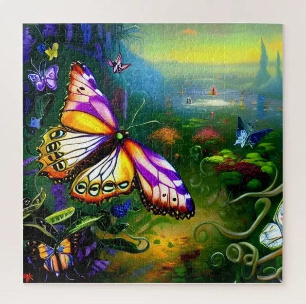 Fantasy Butterfly Journey Jigsaw Puzzle, Autism Toys For Kids, Adults, Whimsical Jigsaw Puzzle