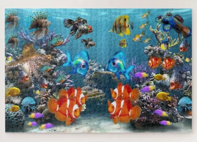 Ocean Aquarium Jigsaw Puzzle, Autism Toys For Kids, Adults, Whimsical Jigsaw Puzzle