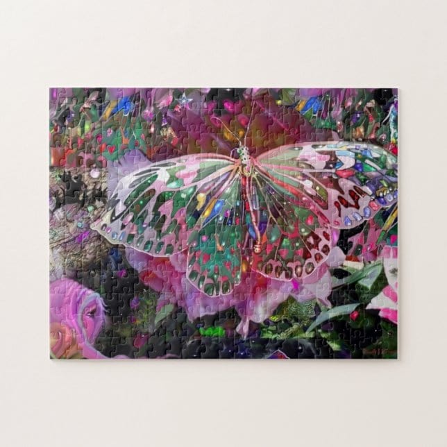 Rising Dawn Butterfly Jigsaw Puzzle, Autism Toys For Kids, Adults, Whimsical Jigsaw Puzzle