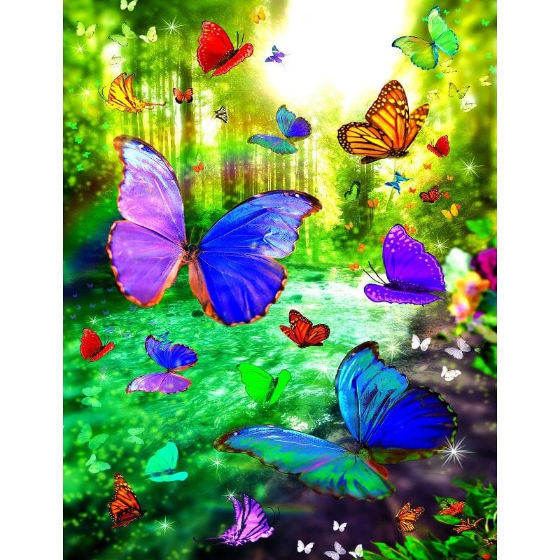 Dream River Butterfly Jigsaw Puzzle, Autism Toys For Kids, Adults, Whimsical Jigsaw Puzzle