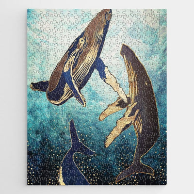 Whales Jigsaw Puzzle, Autism Toys For Kids, Adults, Whimsical Jigsaw Puzzle