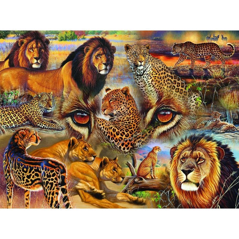 Lions And Tigers Jigsaw Puzzle, Autism Toys For Kids, Adults, Whimsical Jigsaw Puzzle