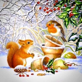 Love Squirrel And Cute Little Bird Jigsaw Puzzle, Autism Toys For Kids, Adults, Whimsical Jigsaw Puzzle