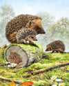 Hedgehog Family Nature Forest Jigsaw Puzzle, Autism Toys For Kids, Adults, Whimsical Jigsaw Puzzle
