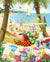 Santa's Vacation Beach Jigsaw Puzzle, Autism Toys For Kids, Adults, Whimsical Jigsaw Puzzle, Christmas Gift