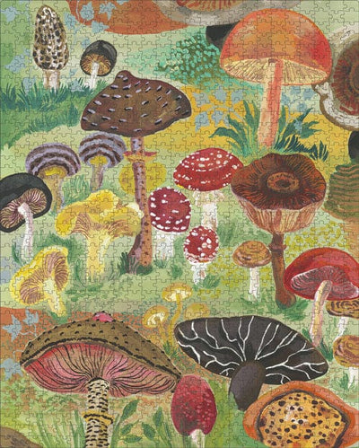 Mushrooms Jigsaw Puzzle, Autism Toys For Kids, Adults, Whimsical Jigsaw Puzzle