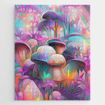 Magical Mushrooms Jigsaw Puzzle, Autism Toys For Kids, Adults, Whimsical Jigsaw Puzzle