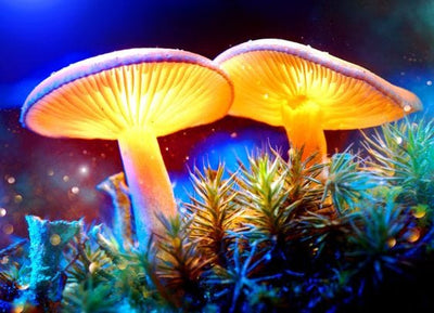 Glowing Mushroom Jigsaw Puzzle, Autism Toys For Kids, Adults, Whimsical Jigsaw Puzzle