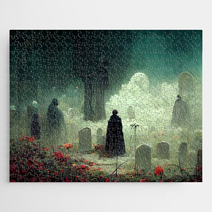 Death Symphony In The Cemetery Jigsaw Puzzle, Autism Toys For Kids, Adults