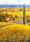 Sunflower Field Jigsaw Puzzle, Whimsical Jigsaw Puzzle, Autism Toys For Kids, Adults
