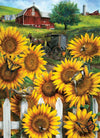 Country Paradise Sunflowers Jigsaw Puzzle, Autism Toys For Kids, Adults, Whimsical Jigsaw Puzzle