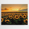 Sunflower Field At Sunset Jigsaw Puzzle, Autism Toys For Kids, Adults, Whimsical Jigsaw Puzzle