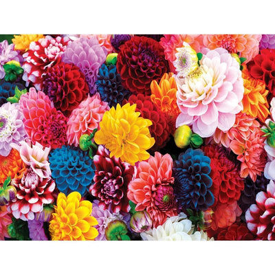 Beautiful Blooms Dahlia Jigsaw Puzzle, Autism Toys For Kids, Adults, Whimsical Jigsaw Puzzle