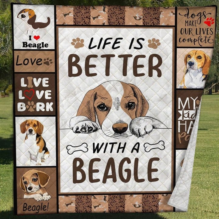 Life Is Better With A Beagle Dog Lovers Blanket