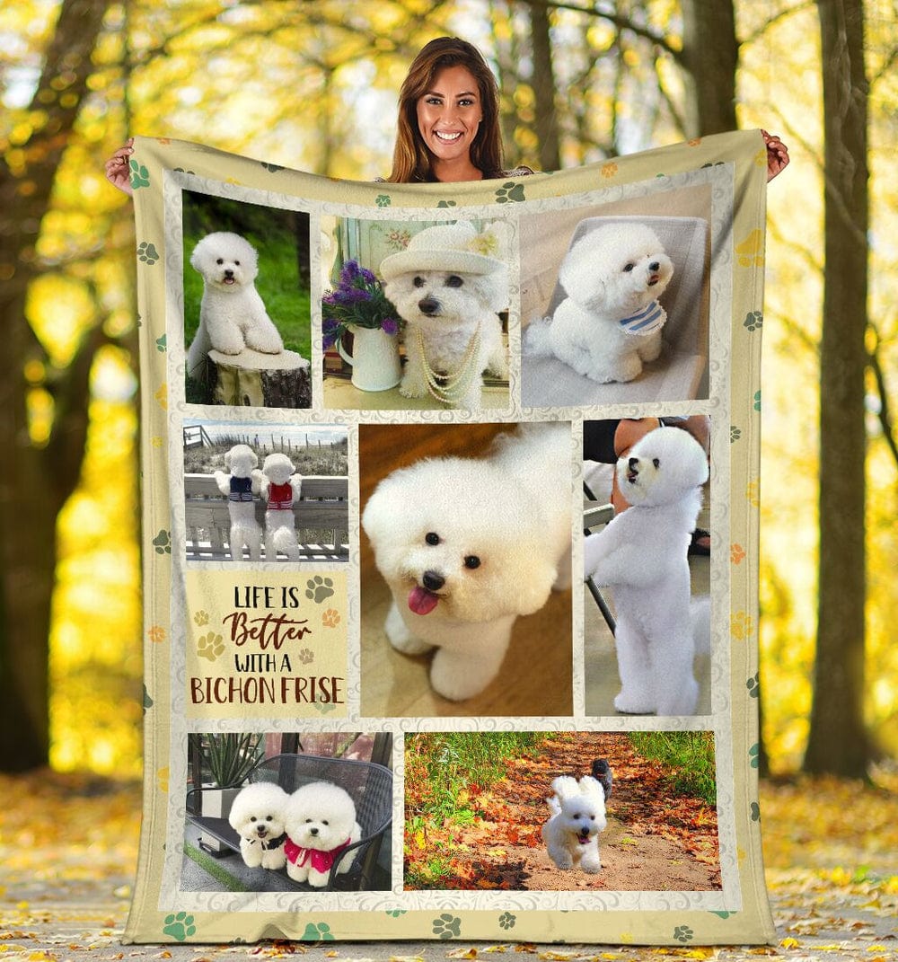 Life Is Better With A Bichon Frise Blanket