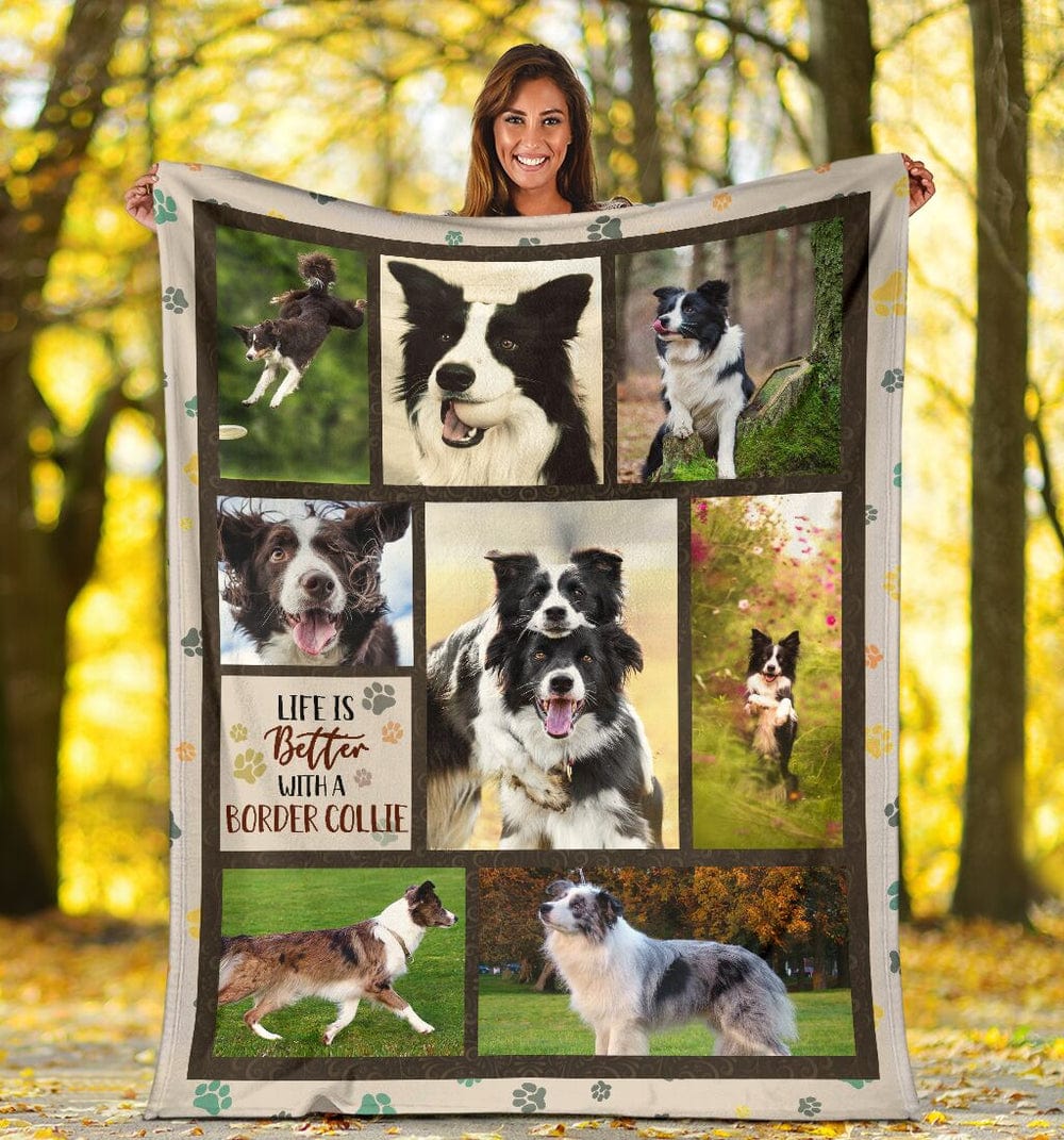 Life Is Better With A Border Collie Blanket