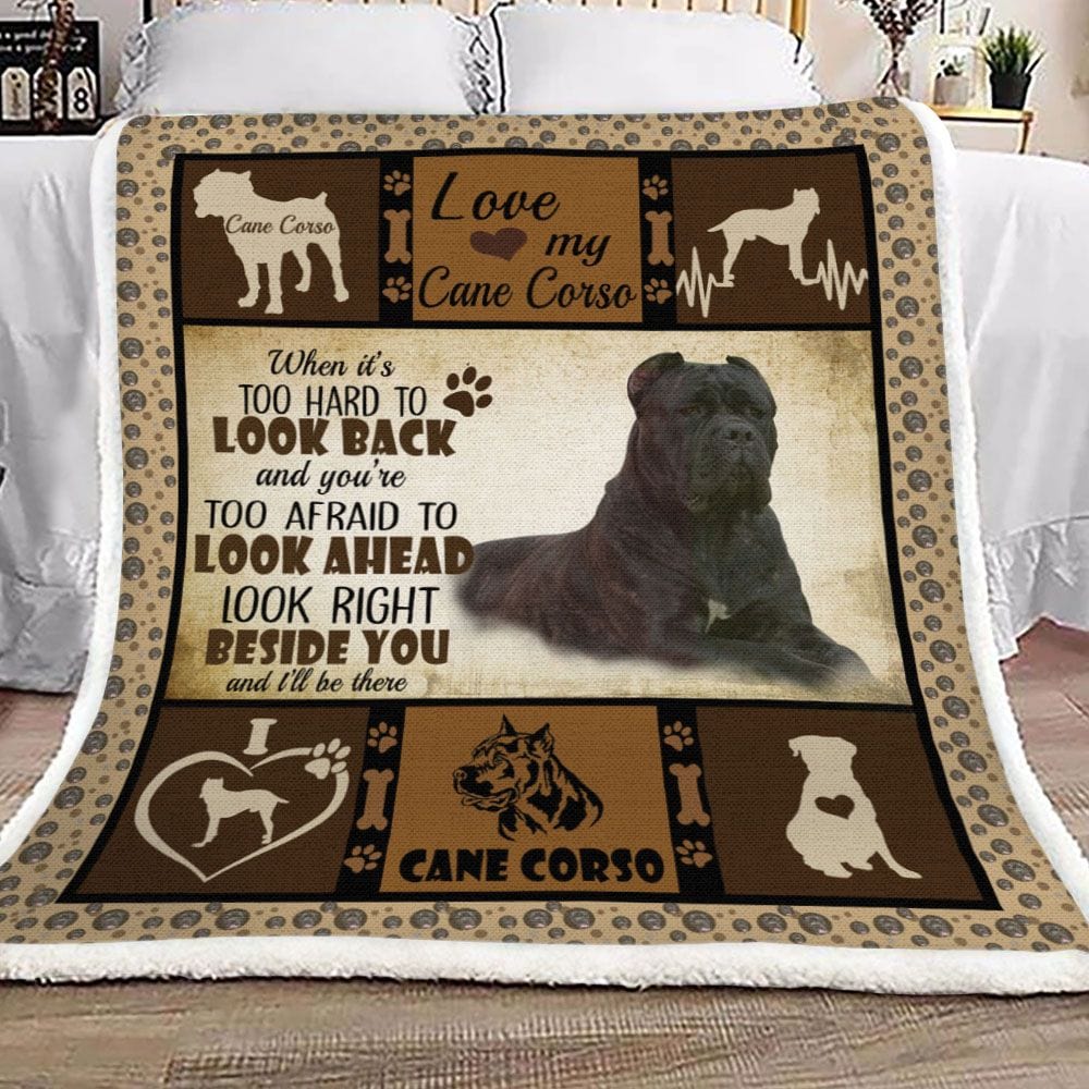 Cane Corso When It's Too Hard To Look Back And You're Too Afraid To Look Ahead Blanket