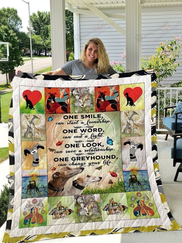 One Greyhound Can Change Your Life Blanket