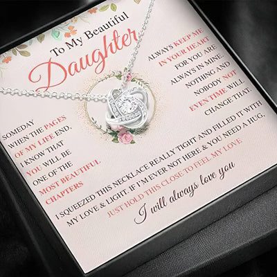 Daughter Necklace From Mom - To My Beautiful Daughter I Will Always Love You