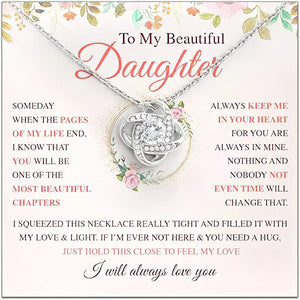 Daughter Necklace From Mom - To My Beautiful Daughter I Will Always Love You