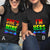 Camiseta de pareja lesbiana a juego con orgullo LGBTQ "Ella es mía, yo soy suya"