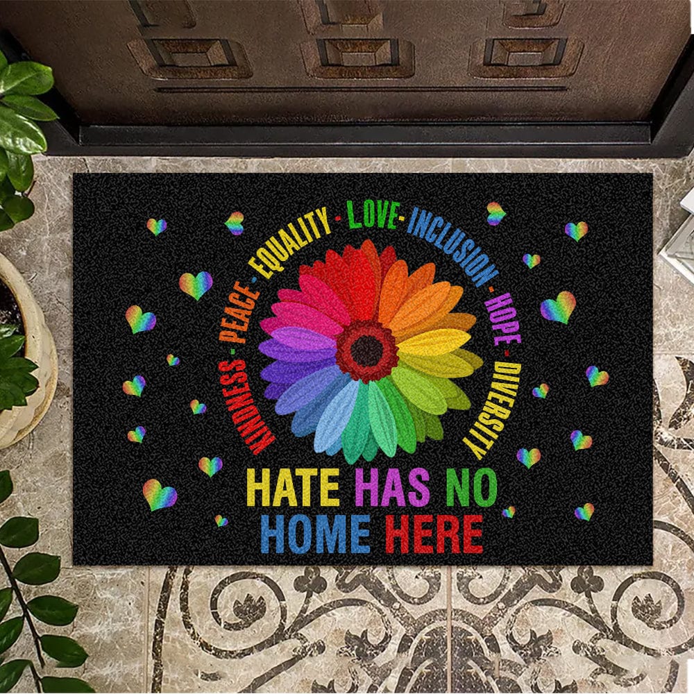 Hate Has No Home Here LGBT Doormat