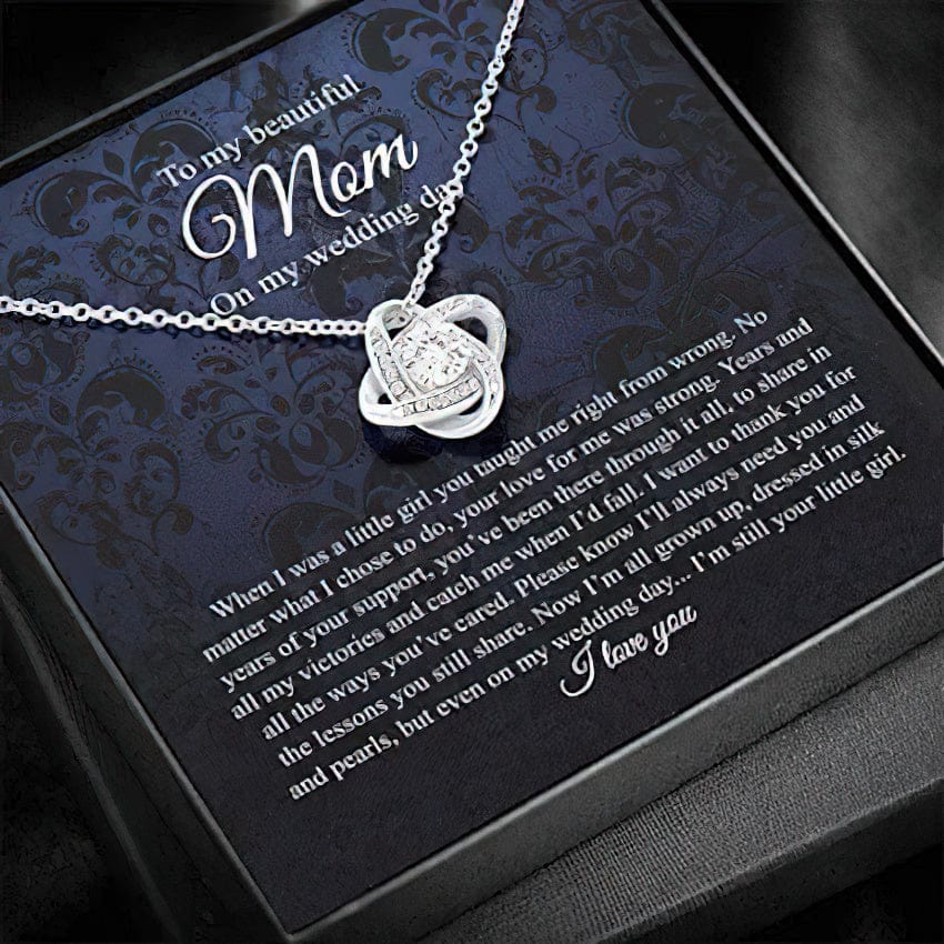 Mom Necklace Sliver - To My Beautiful Mom