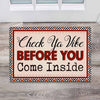 Check Ya Vibe Before You Come Inside - African American Doormat