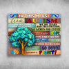 In This House We Do Autism Autism Awareness Poster, Canvas