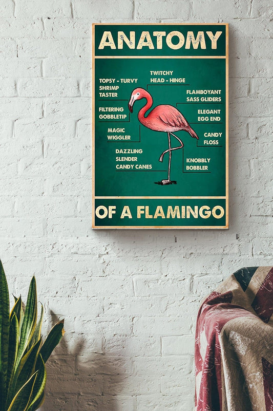 Póster Anatomía de un flamenco, lienzo