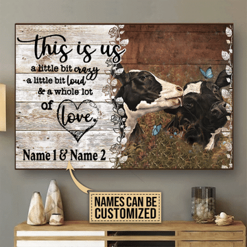 Póster personalizado de vaca lechera This Is Us, lienzo