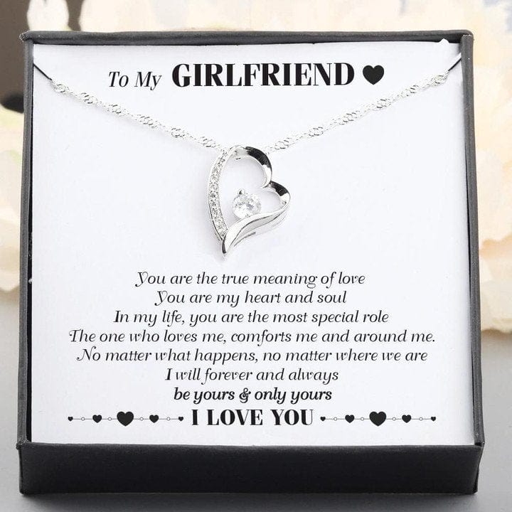 To My Girlfriend Forever Love Necklace - You're The True Meaning Of Love